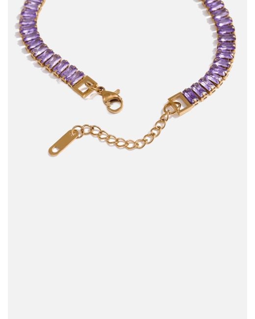 LemonLunar Purple 18K Plated Tennis Bracelet Certí X Lemonlunar