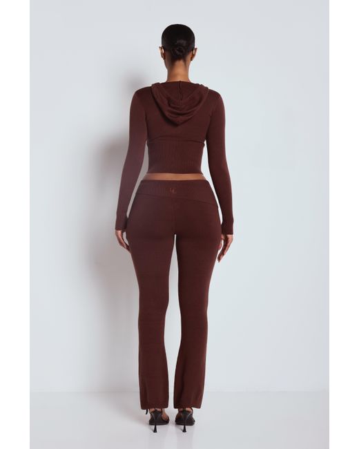 LemonLunar Red The Ll Knit Flare Trousers