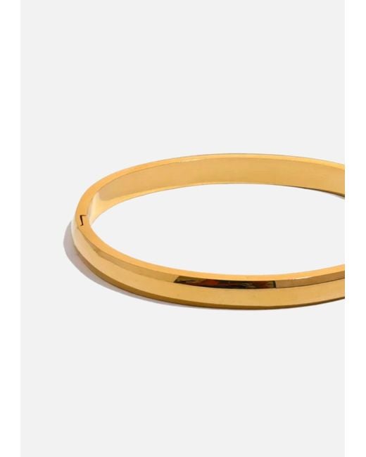 LemonLunar Metallic 18K Plated Chunky Bangle Certí X Lemonlunar