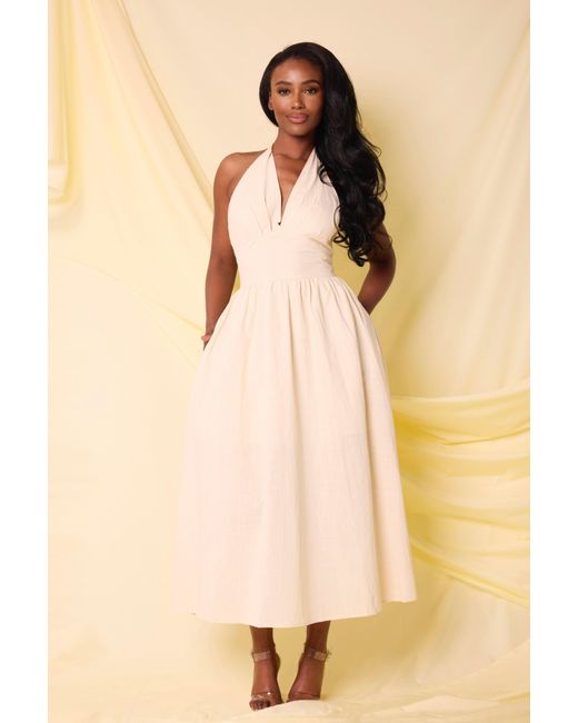 LemonLunar Natural The Lyra Floaty Midi Dress