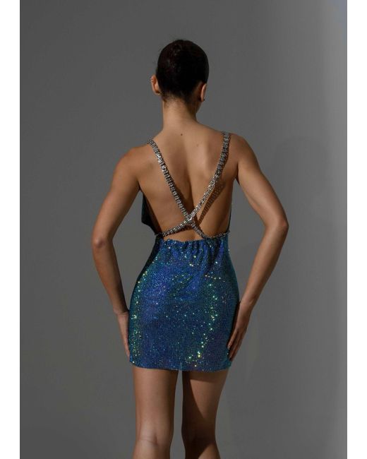 LemonLunar Gray The Diamante Dress