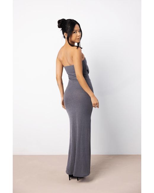 LemonLunar Gray The Romola Maxi Dress