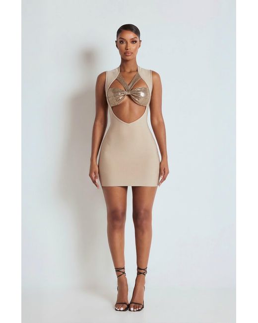 LemonLunar Red The Arya Bandage Dress