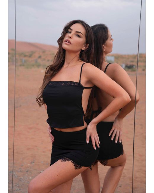 LemonLunar Black The Ecca Lace Two Piece