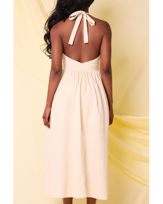 LemonLunar Natural The Lyra Floaty Midi Dress
