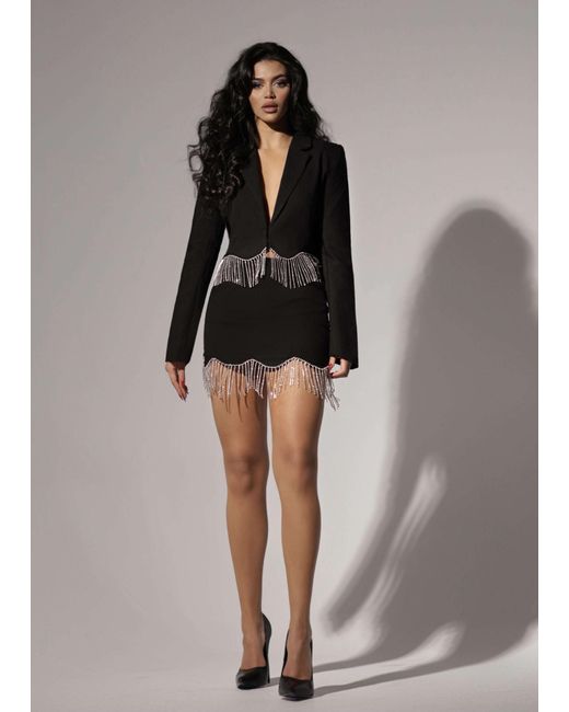LemonLunar Black The Cropped Blazer