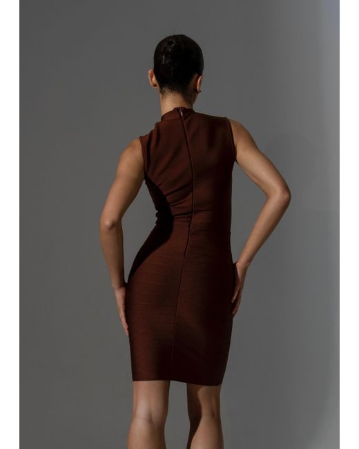 LemonLunar Brown The Vanna Bandage Dress