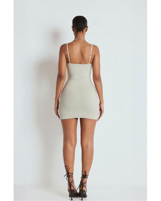 LemonLunar Gray The Malena Bandage Dress
