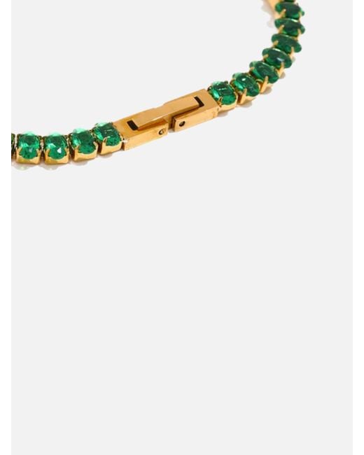 LemonLunar Green 18K Plated Tennis Necklace Certí X Lemonlunar