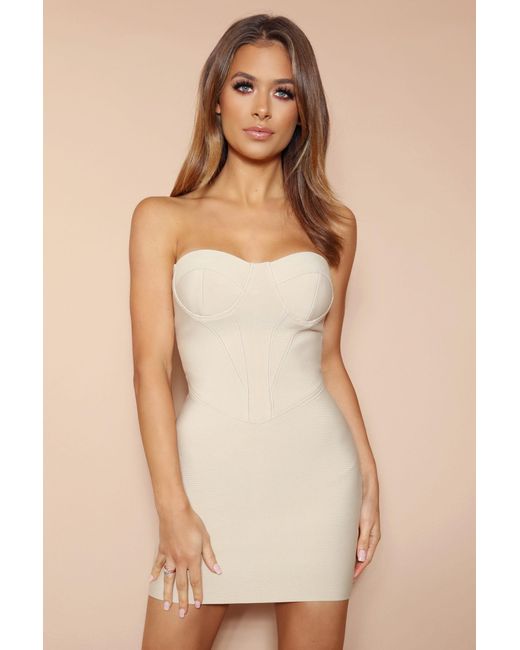 LemonLunar Natural The Titania Bandage Mini Dress