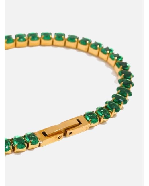LemonLunar Green 18K Plated Tennis Bracelet Certí X Lemonlunar
