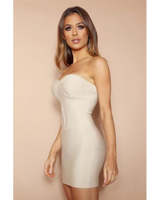 LemonLunar Natural The Titania Bandage Mini Dress