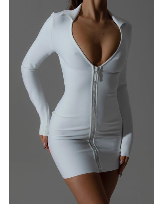 LemonLunar Gray The Martina Bandage Dress