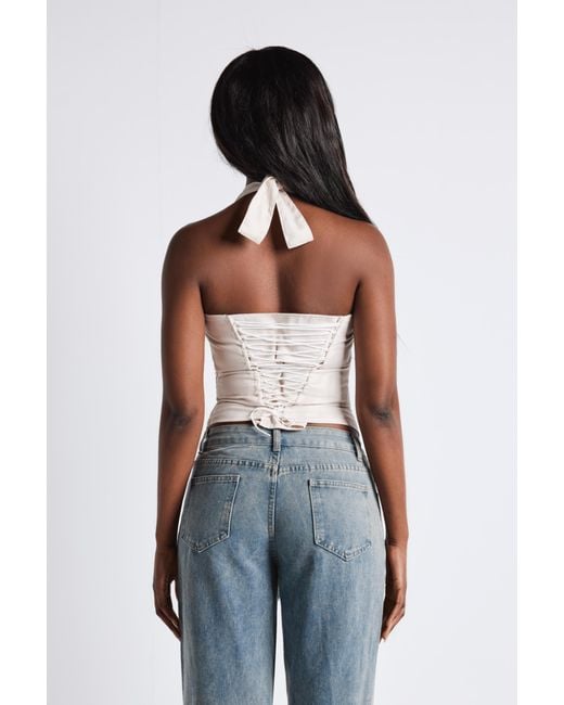 LemonLunar White The Structured Corset Top