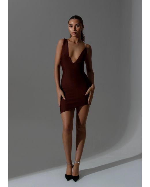 LemonLunar Gray The Veroniza Bandage Dress