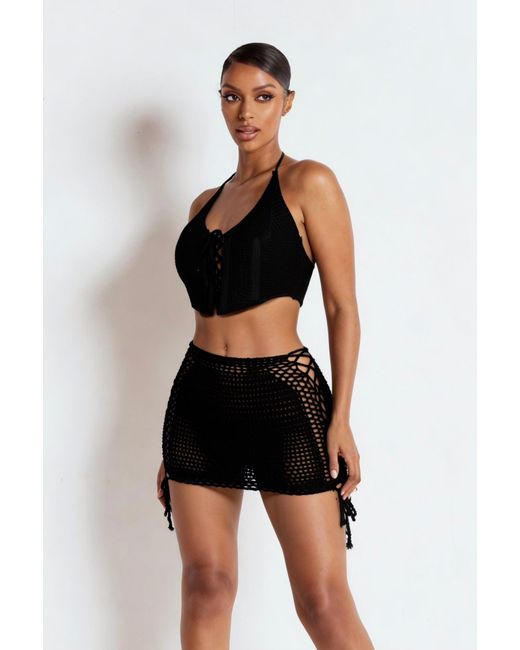 LemonLunar Black The Emani Crochet Set