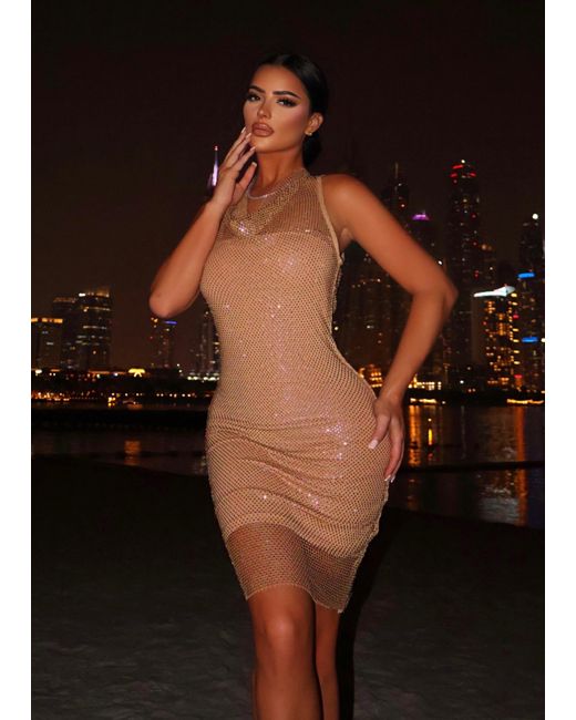 LemonLunar Black The Hera Diamante Dress