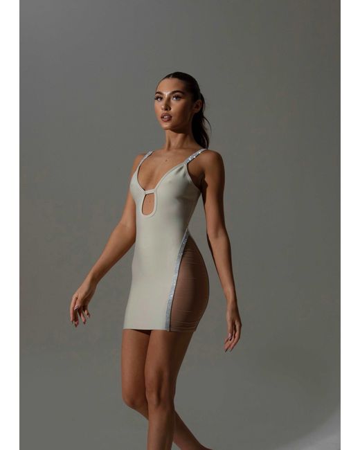 LemonLunar Brown The Aitana Bandage Dress