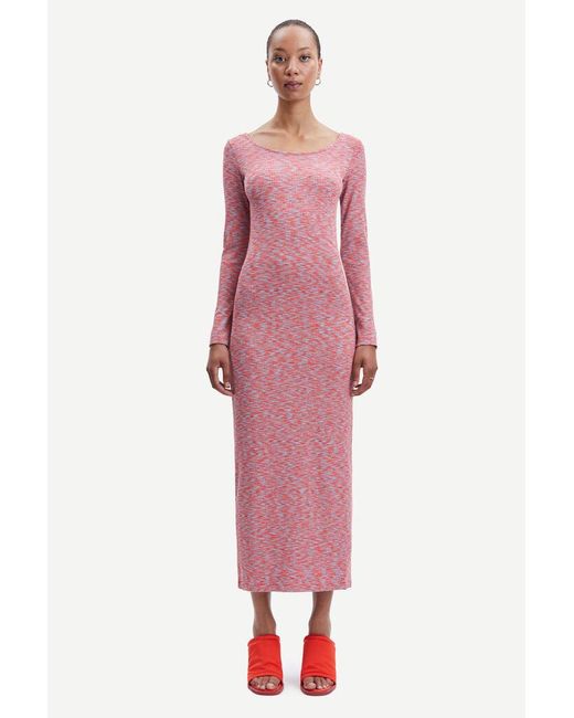 Samsøe & Samsøe Kelly Long Dress in Pink | Lyst