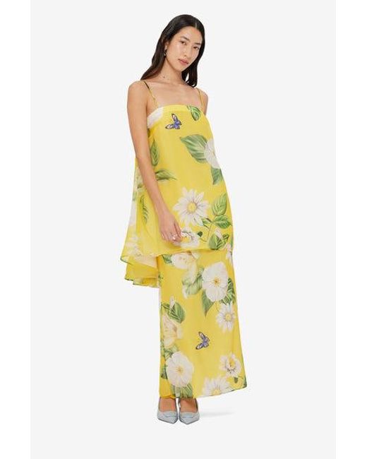 LEO LIN Yellow Sylvia Top