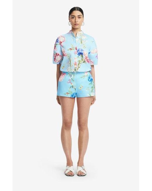 LEO LIN Blue Olivianne Shorts
