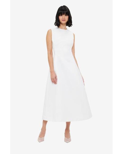 knee length dresses for ladies Leo Lin Cleo Sleeveless Midi Dress in Sunflower Pink – Coco & Lola