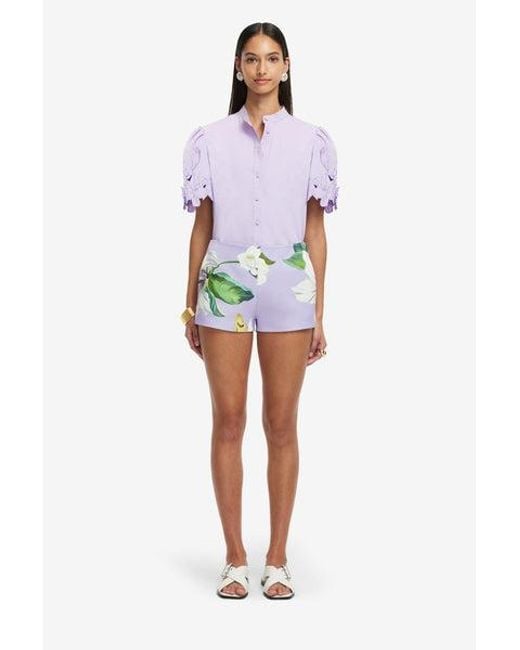 LEO LIN Blue Olivianne Shorts