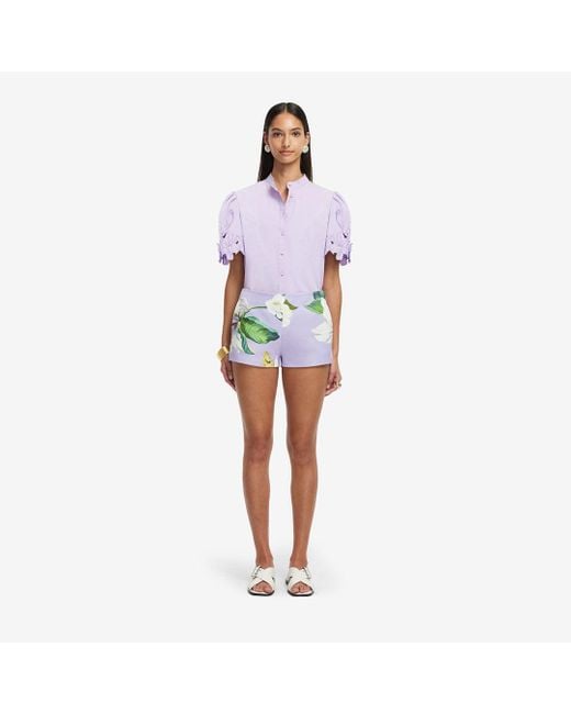 LEO LIN Blue Olivianne Shorts