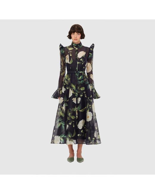 leo lin katrina butterfly sleeve midi dress Leo Lin - Katrina Butterfly Sleeve Midi Dress