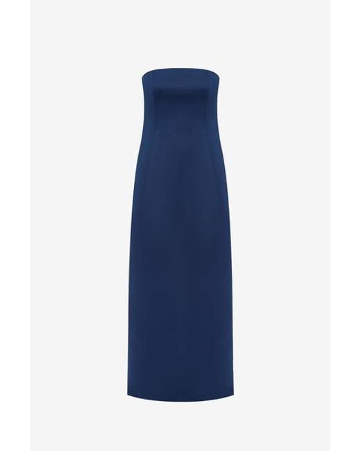 LEO LIN Women's Blue Rayna Bustier Maxi Dress