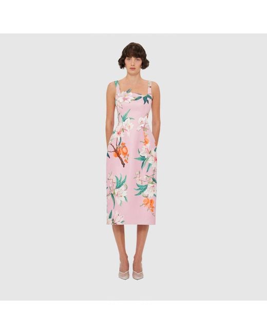 LEO LIN Red Larissa Midi Dress