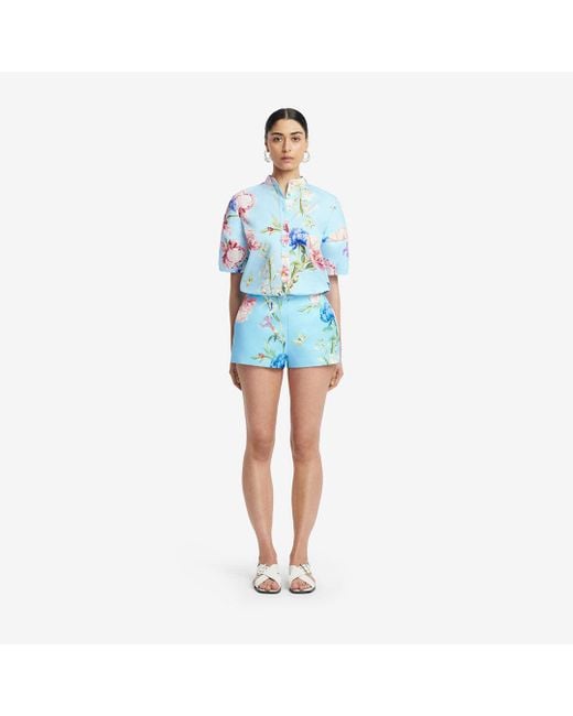 LEO LIN Blue Olivianne Shorts