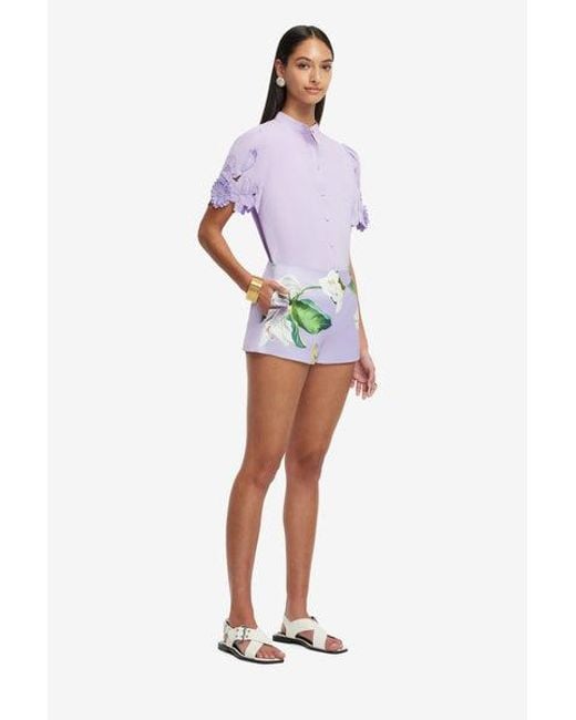 LEO LIN Blue Olivianne Shorts