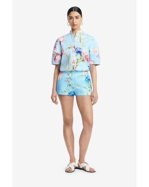 LEO LIN Blue Olivianne Shorts