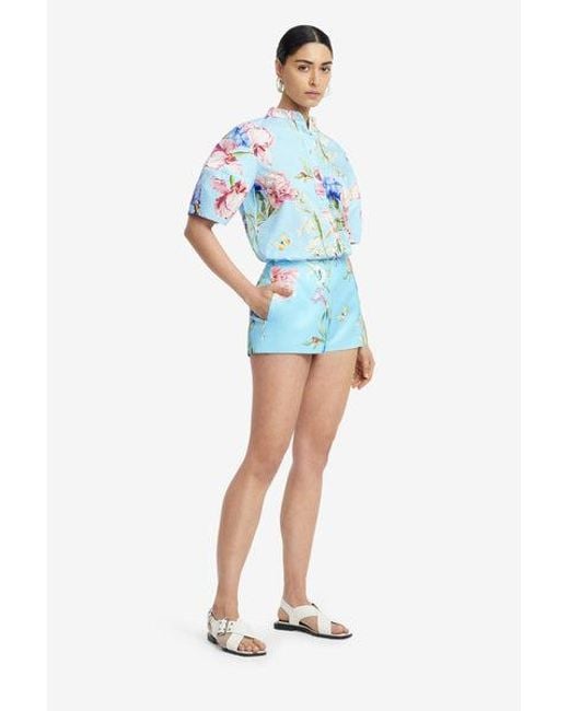 LEO LIN Blue Olivianne Shorts