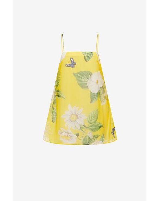 LEO LIN Yellow Sylvia Top