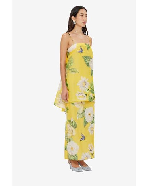 LEO LIN Yellow Sylvia Top