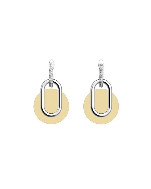 Boucles d'oreilles Chaîne Les Georgettes en coloris Metallic
