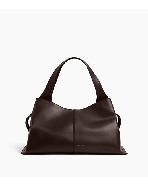 Le Tanneur Brown Große Cabas-Tasche Félicie Aus Glattleder