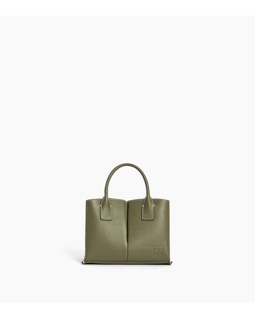 Le Tanneur Green Elena Small Handbag