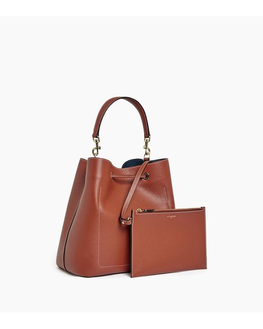 Le Tanneur Brown Louise Large Bucket Bag