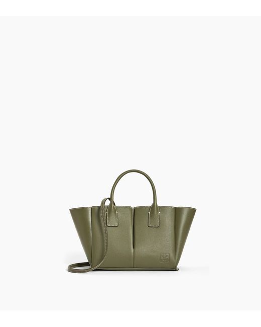 Le Tanneur Green Elena Small Handbag