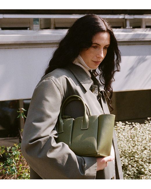 Le Tanneur Green Elena Small Handbag