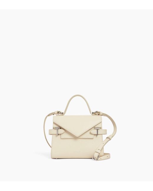 Le Tanneur Natural Kleine Handtasche Emilie Aus Genarbtem Leder Mit Doppelklappe