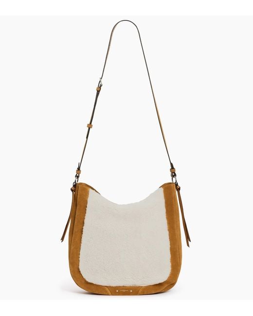 Le Tanneur White Ella Medium Hobo Bag