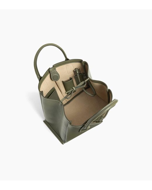 Le Tanneur Green Elena Small Handbag