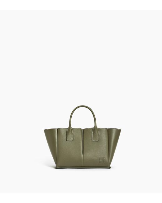 Le Tanneur Green Elena Small Handbag