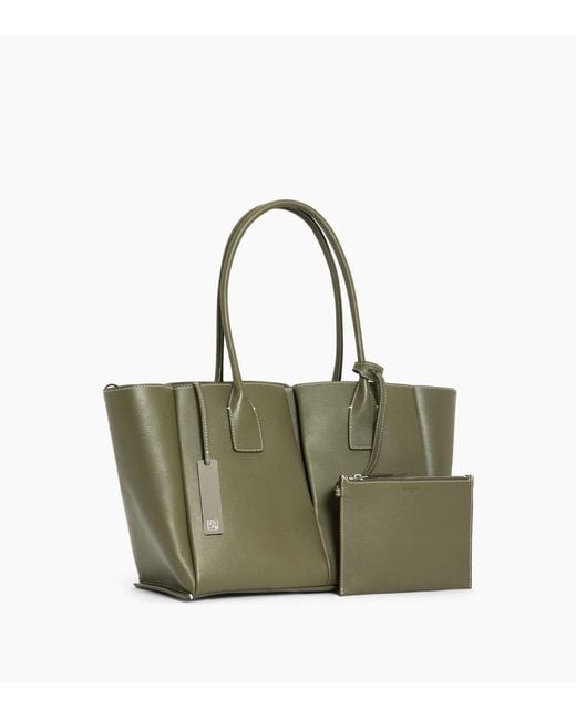 Le Tanneur Green Elena Large Tote Bag