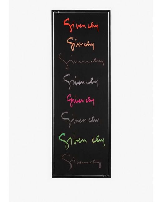 Givenchy Black Logo Signature Stole