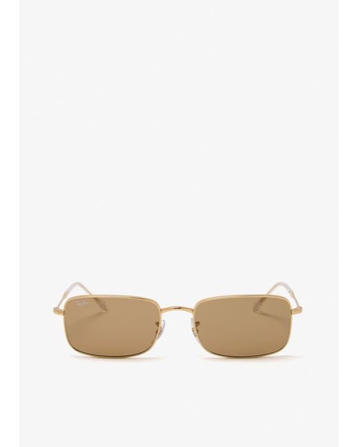 Ray-Ban Natural Rectangular Sunglasses